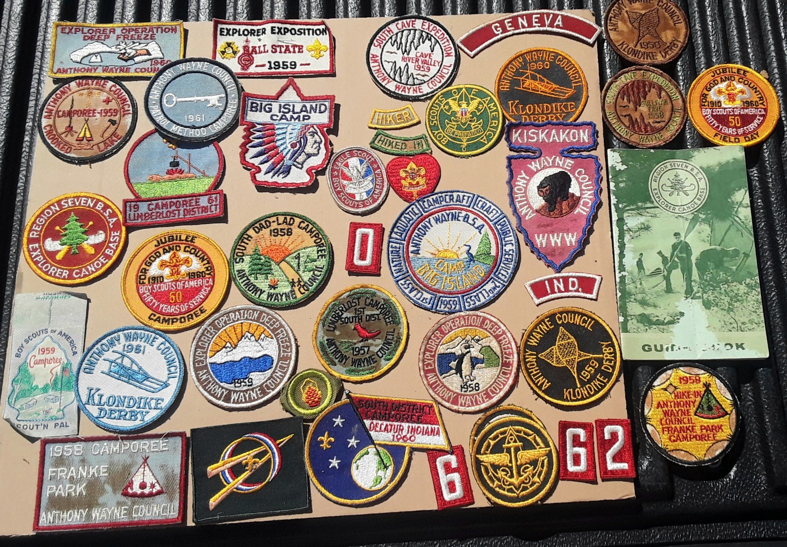 Large 1950s-1960s BSA Boy Scout PATCH LOT Indiana Large 1950s-1960s BSA Boy Scout PATCH LOT Indiana