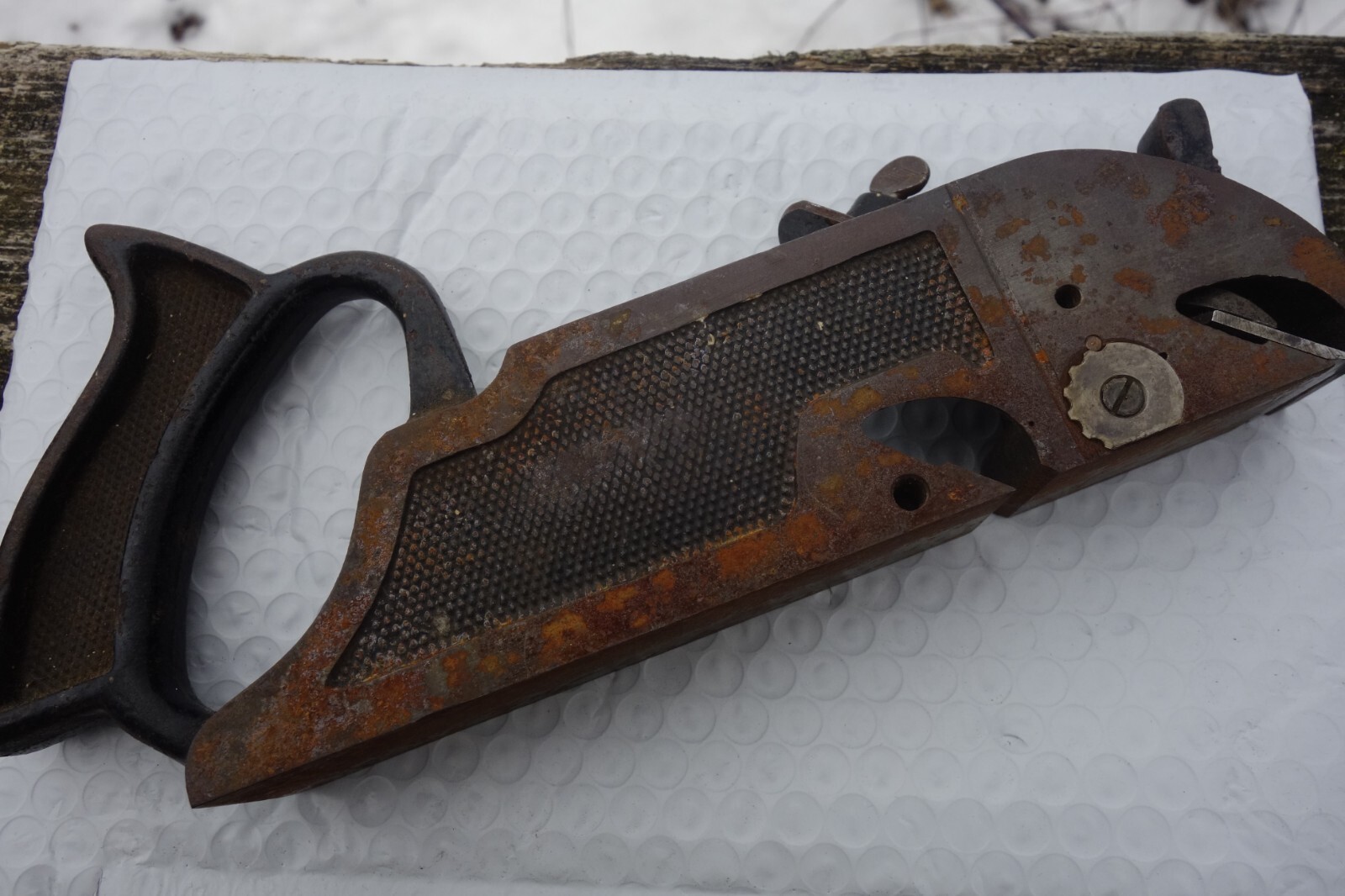 Vintage Craftsman Cast Iron Duplex Rabbet Plane Similar to Stanley 78