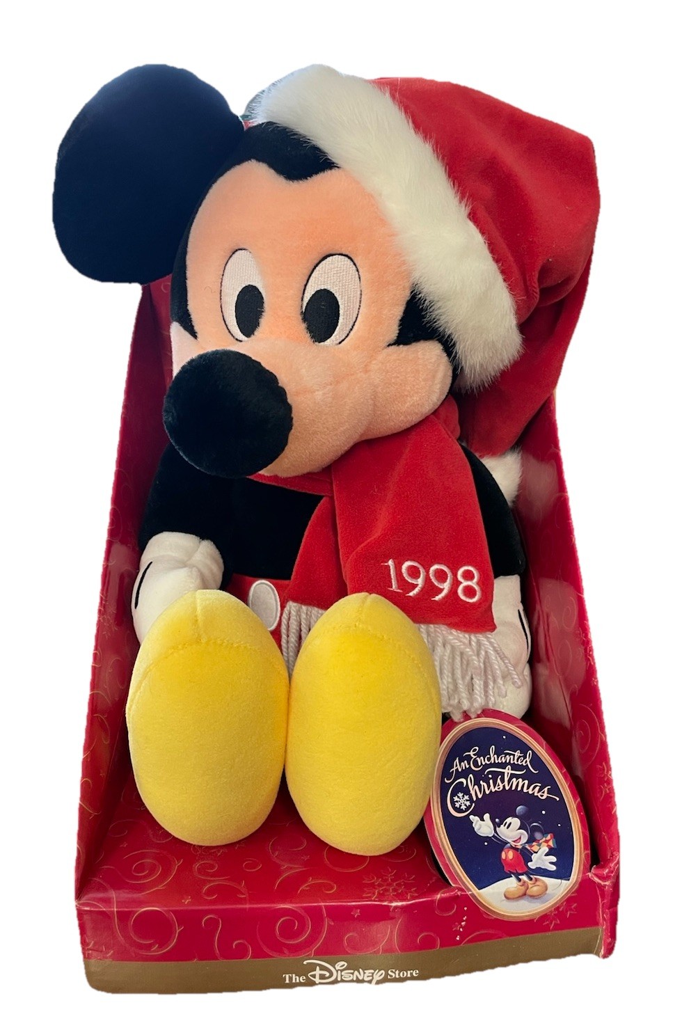 Mickey Mouse 1998 The Disney Store An Enchanted Christmas Plush