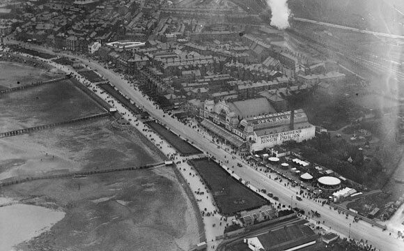 The Winter Gardens and The Promenade, Morecambe, 1920 England OLD PHOTO The Winter Gardens and The Promenade, Morecambe, 1920 England OLD PHOTO