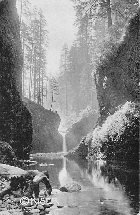 Postcard OR: Punch Bowl, Eagle Creek, Columbia River Highway Oregon DB