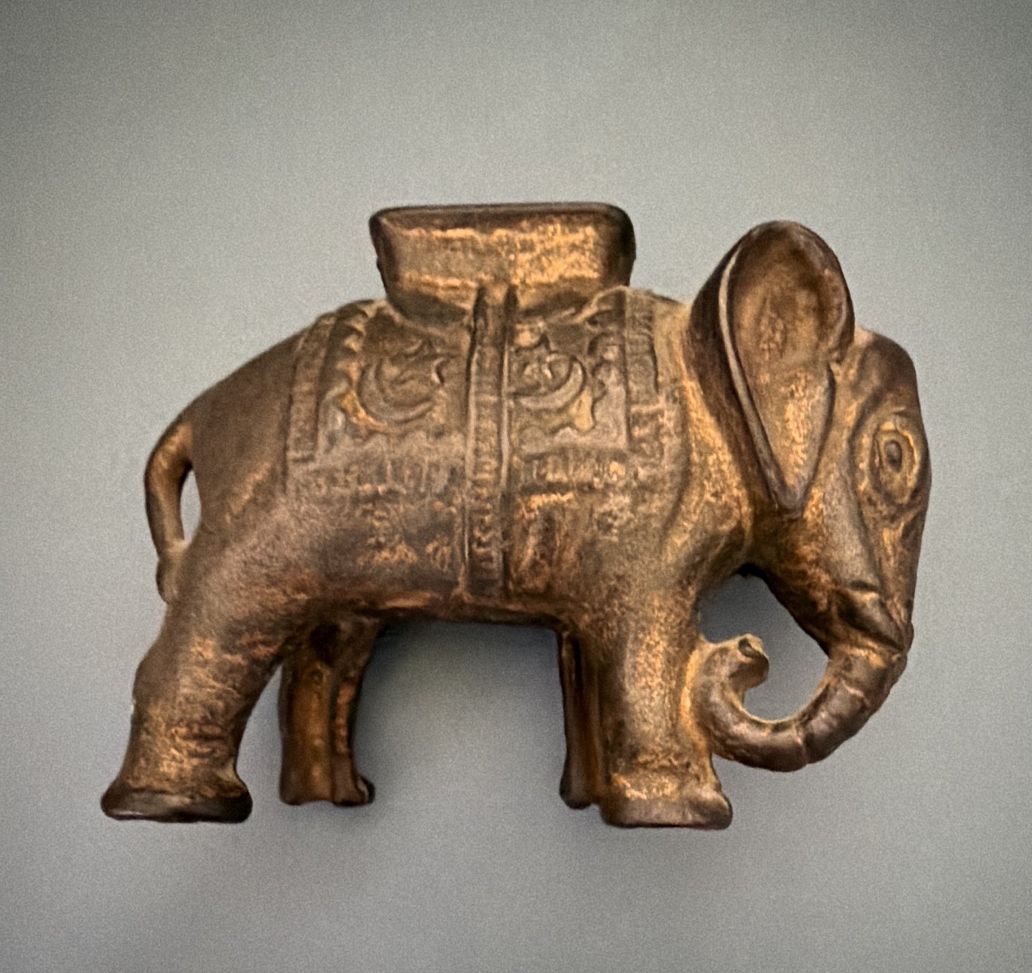 Elephant Metal Piggy Bank Still Bank with Coin Slot, Animals Theme