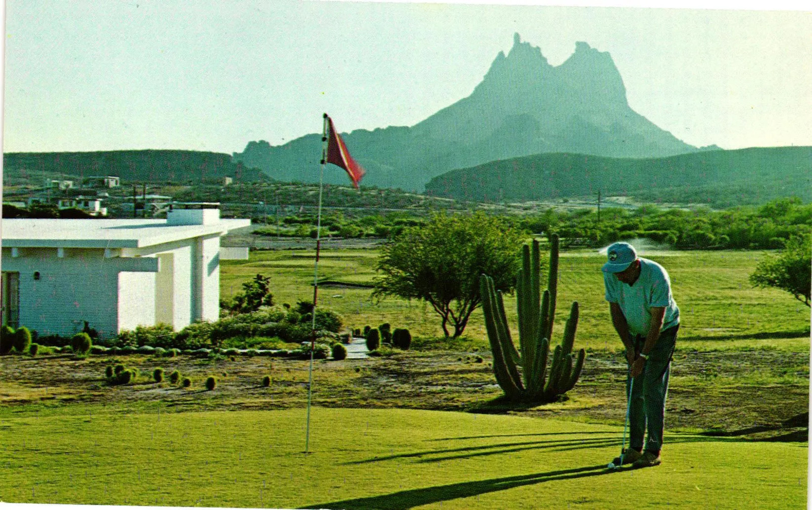 Vintage Postcard- GOLF COURSE, LA PASADA DE SAN CARLOS, NUEVO GUAYMAS, SONORA, M
