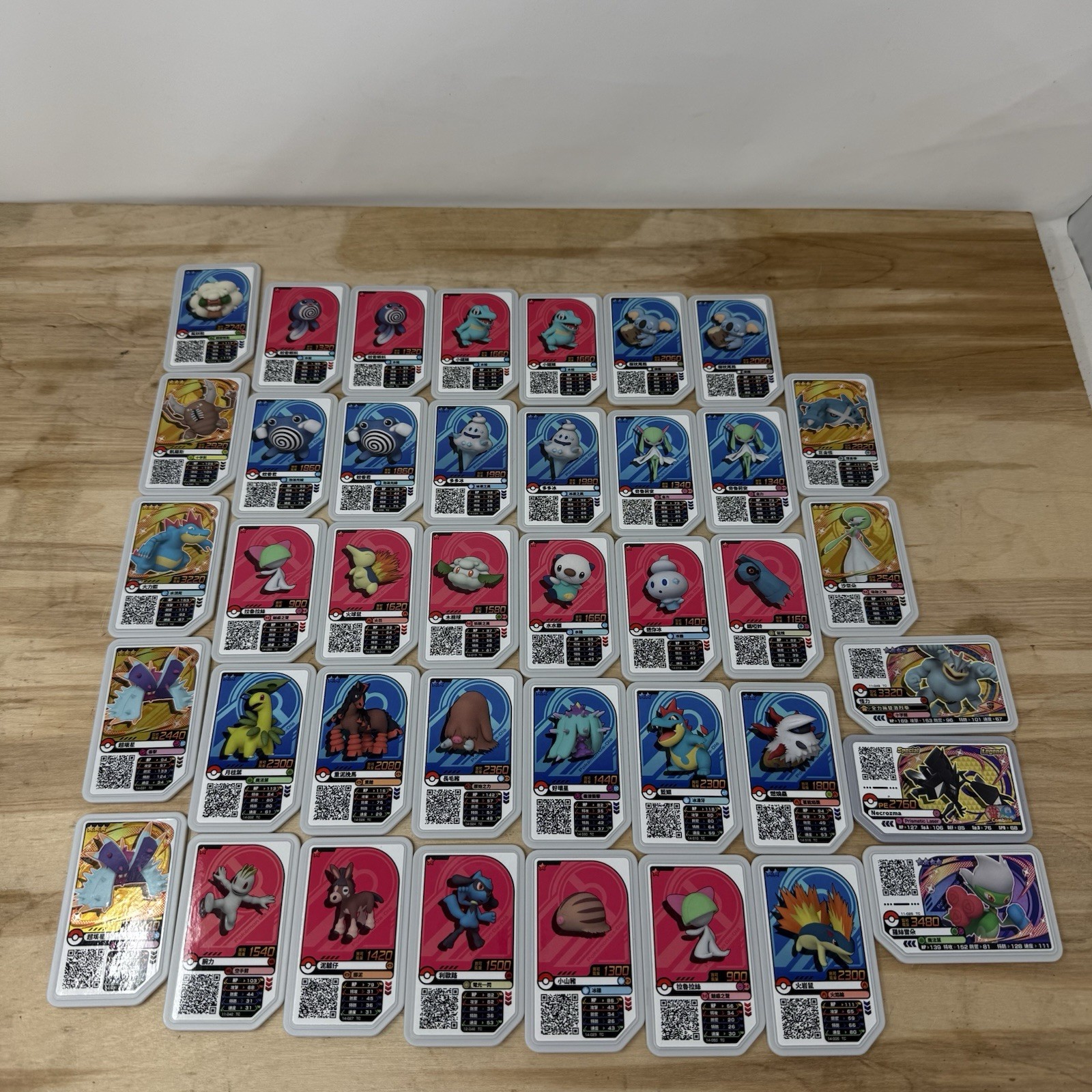 Pokemon Japan Ga-Ole Game Tile Cards Lot Of 39