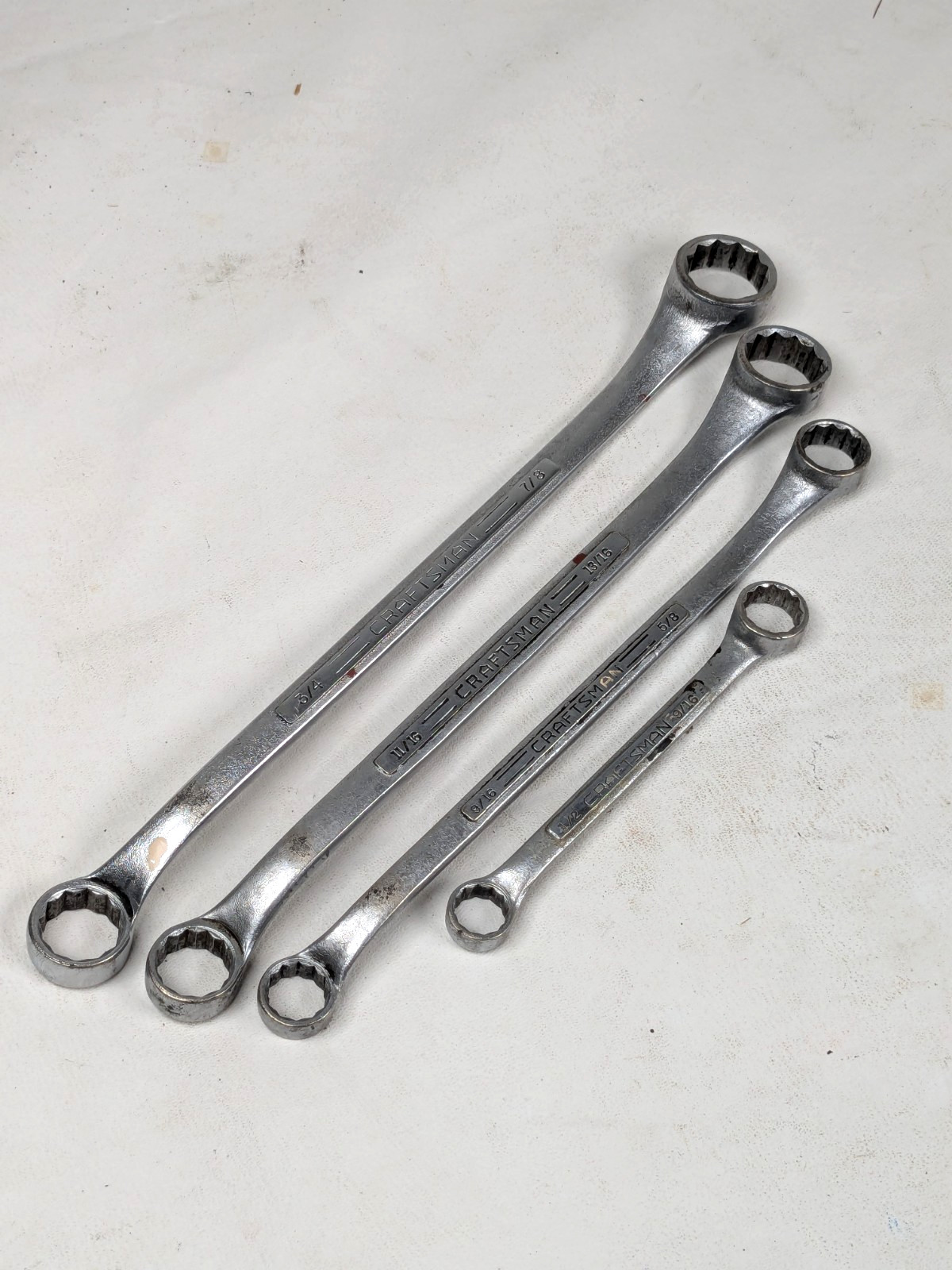 Craftsman USA 4pc SAE Double Box End Wrench Set 1/2\