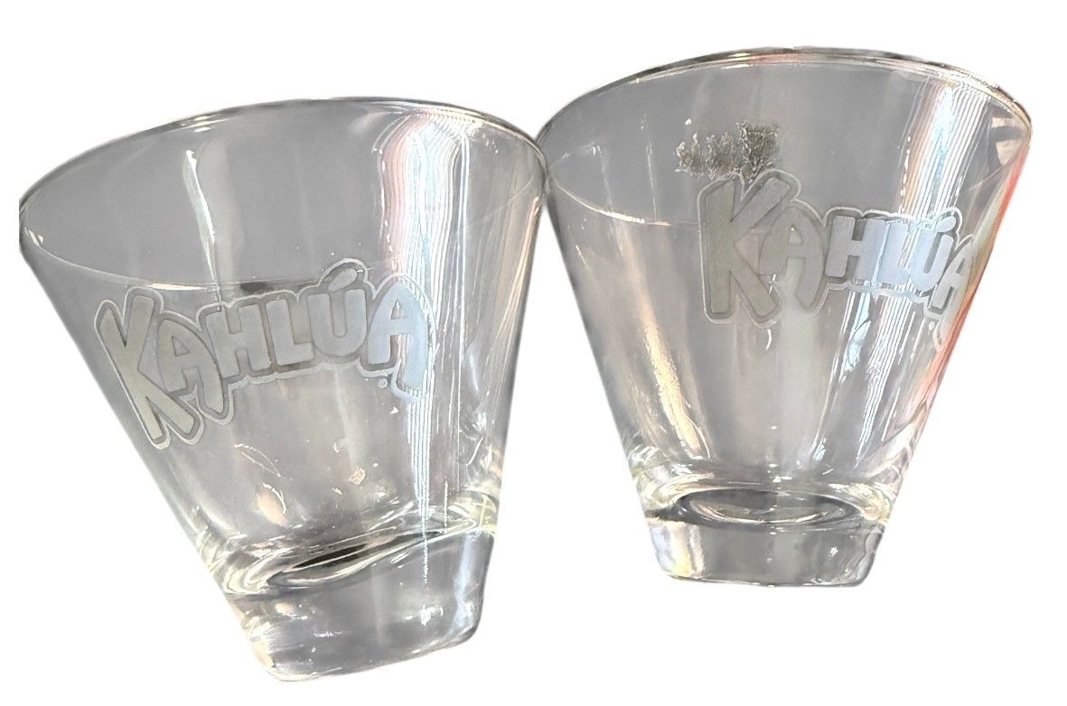 Set Of 2 Kahlua Stemless Martini Glass