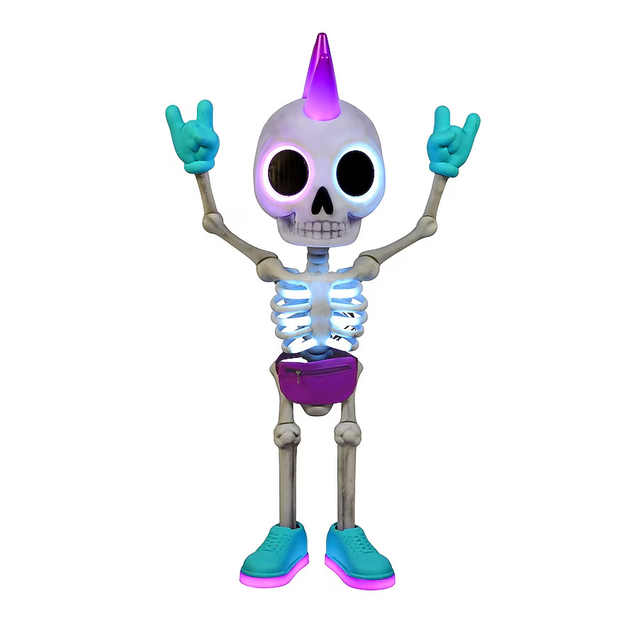 Haunted Living 3-ft Motion Activated Lighted Rocker Skeleton Animatronic 7950569