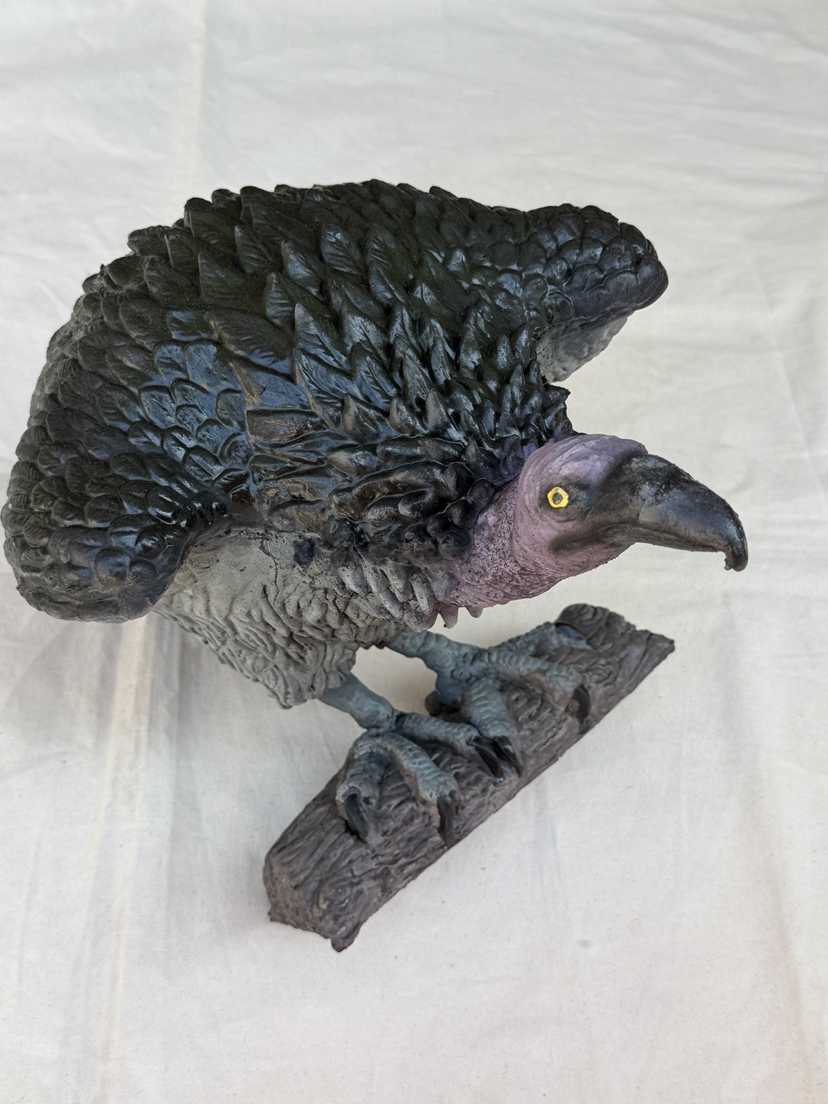 Vintage Halloween Prop Latex Foam Vulture/ Buzzard  12” Spooky Bird Prop