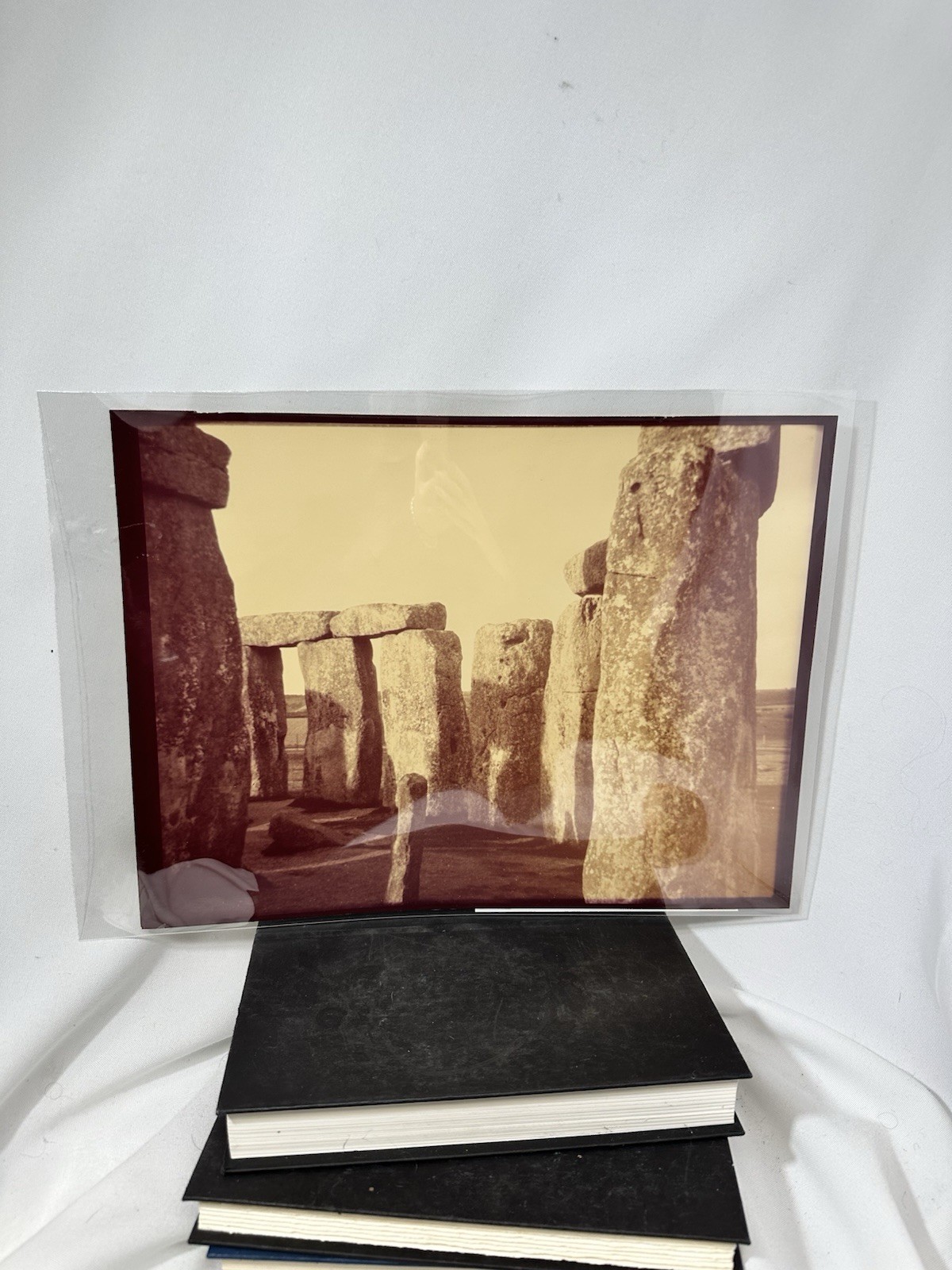 1950s VTG Sepia Tone Silver Gelatin Photograph Of Stonehenge England Original