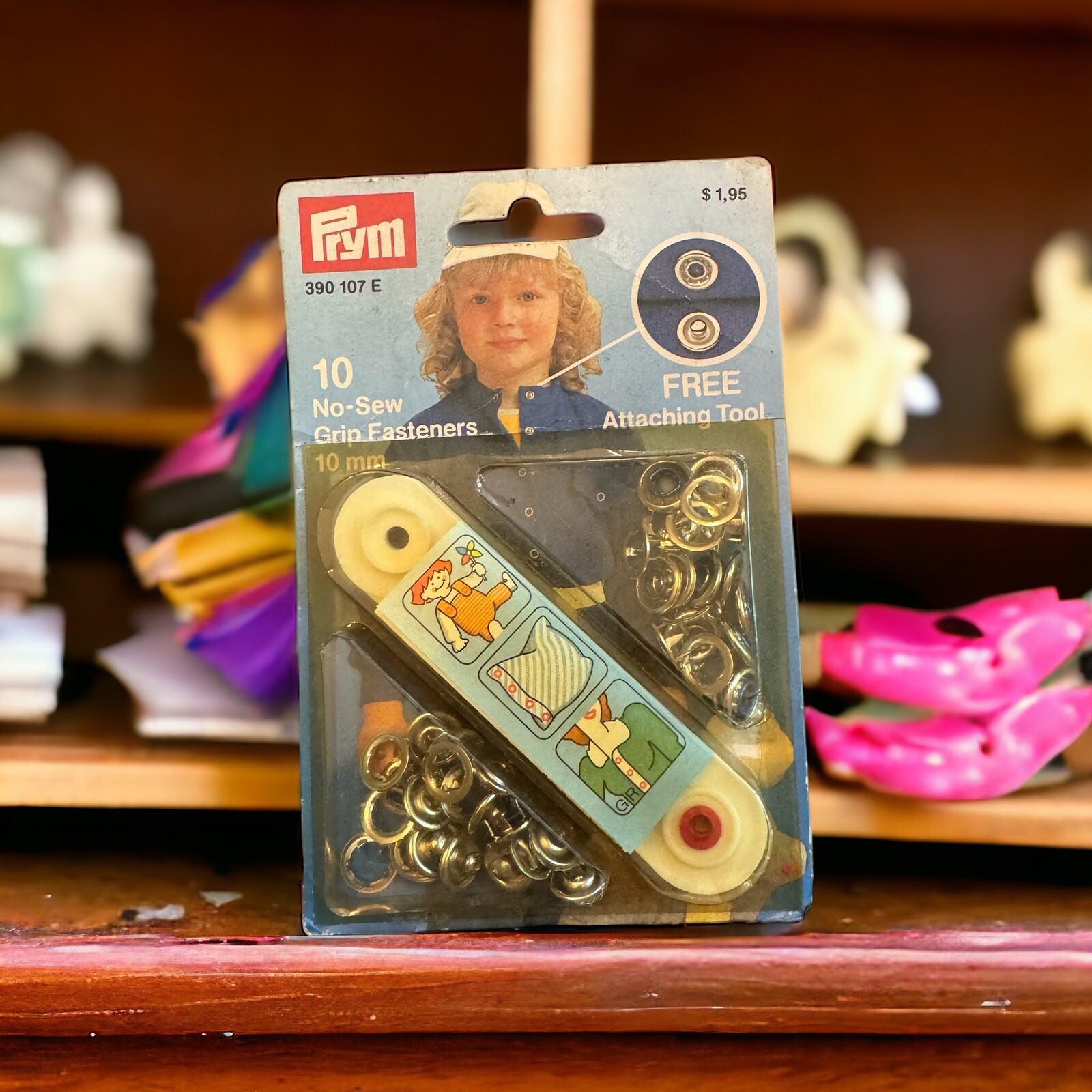 VTG Prym No Sew Grip Fasteners Sewing Made In W Germany New Old Stock Set of 10