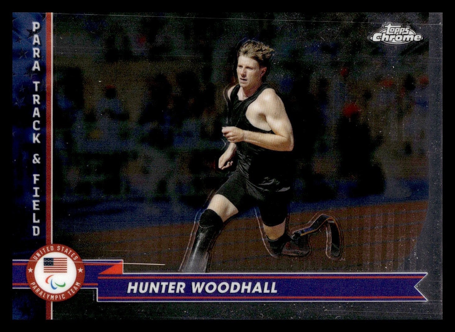Para Track & Field Hunter Woodhall 2024 Topps Chrome #118 Para Track & Field Hunter Woodhall 2024 Topps Chrome #118