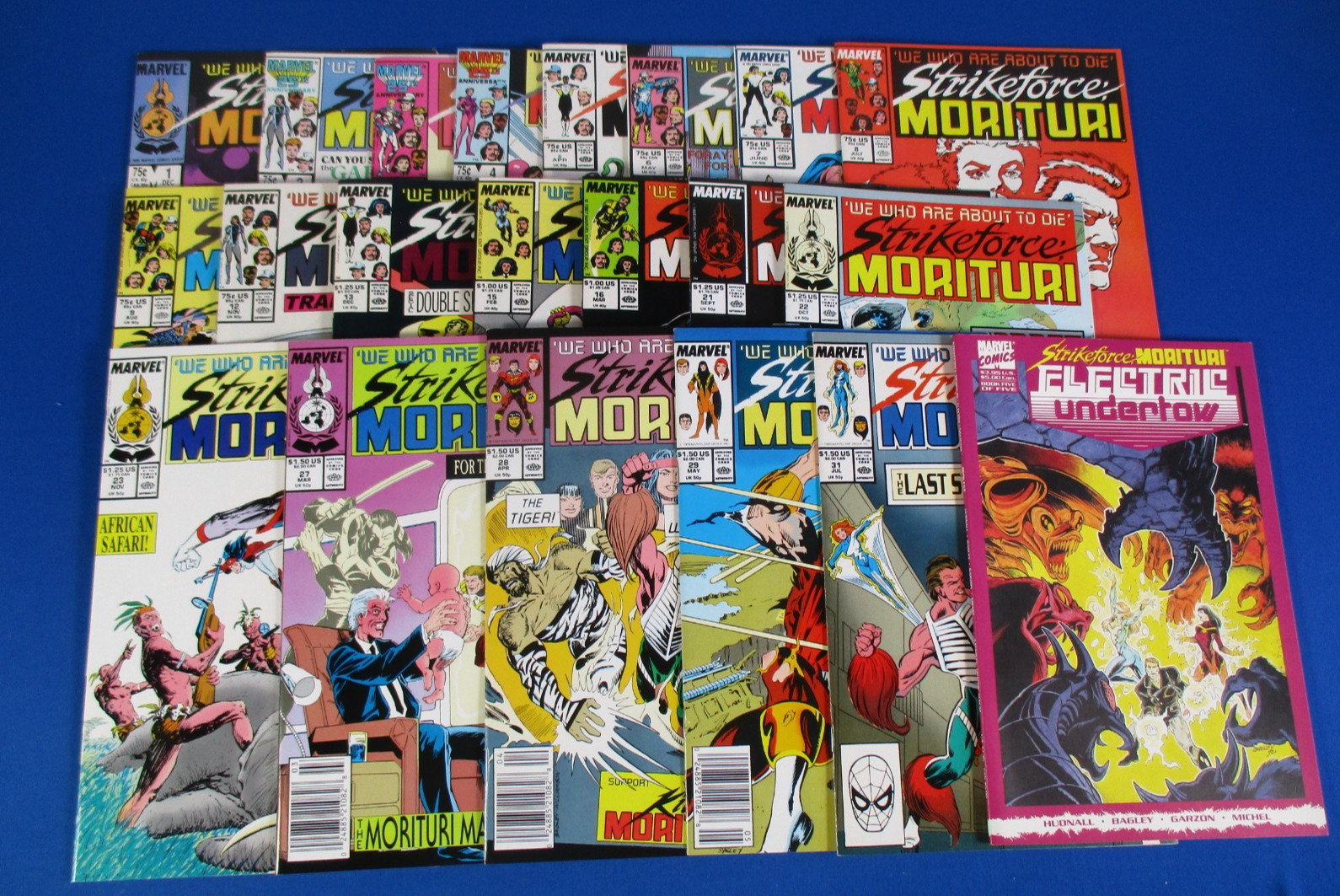 Strikeforce Morituri Marvel Comics 1986 -1989 Lot of 22 VF or Better