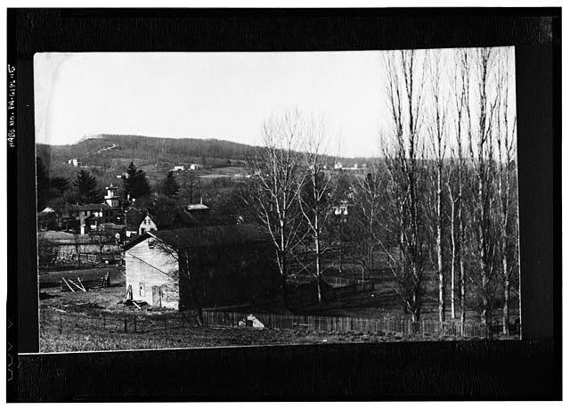 Photo:Unknown Location 1859 Rural Valley Houses Landscape Photograph