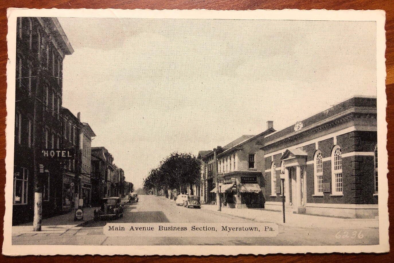 Main Avenue Business Section Myerstown Pennsylvania printed 1942