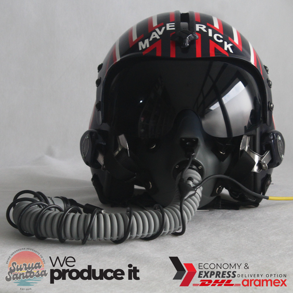 TOP GUN MAVERICK HGU-33 FLIGHT HELMET + MBU-12/P MASK MOVIE PROP PILOT AVIAT USN