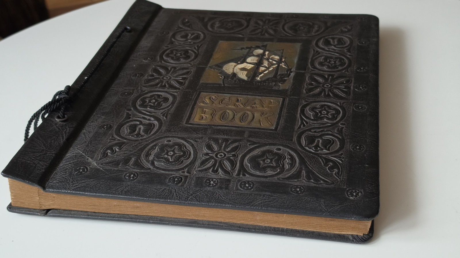 Vintage National Blank Book Co. Scrapbook 2451 embossed Cover Ship Design NOS... Vintage National Blank Book Co. Scrapbook 2451 embossed Cover Ship Design NOS...