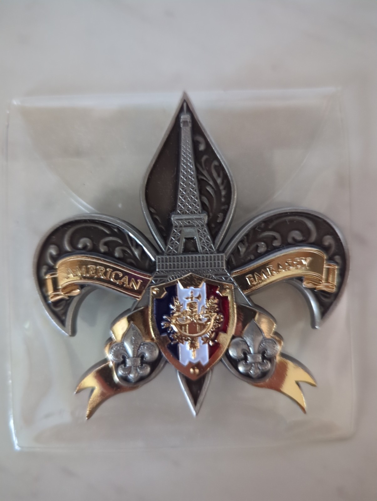 Marine Security Guard Challenge Coin Paris France American Embassy Marine Security Guard Challenge Coin Paris France American Embassy