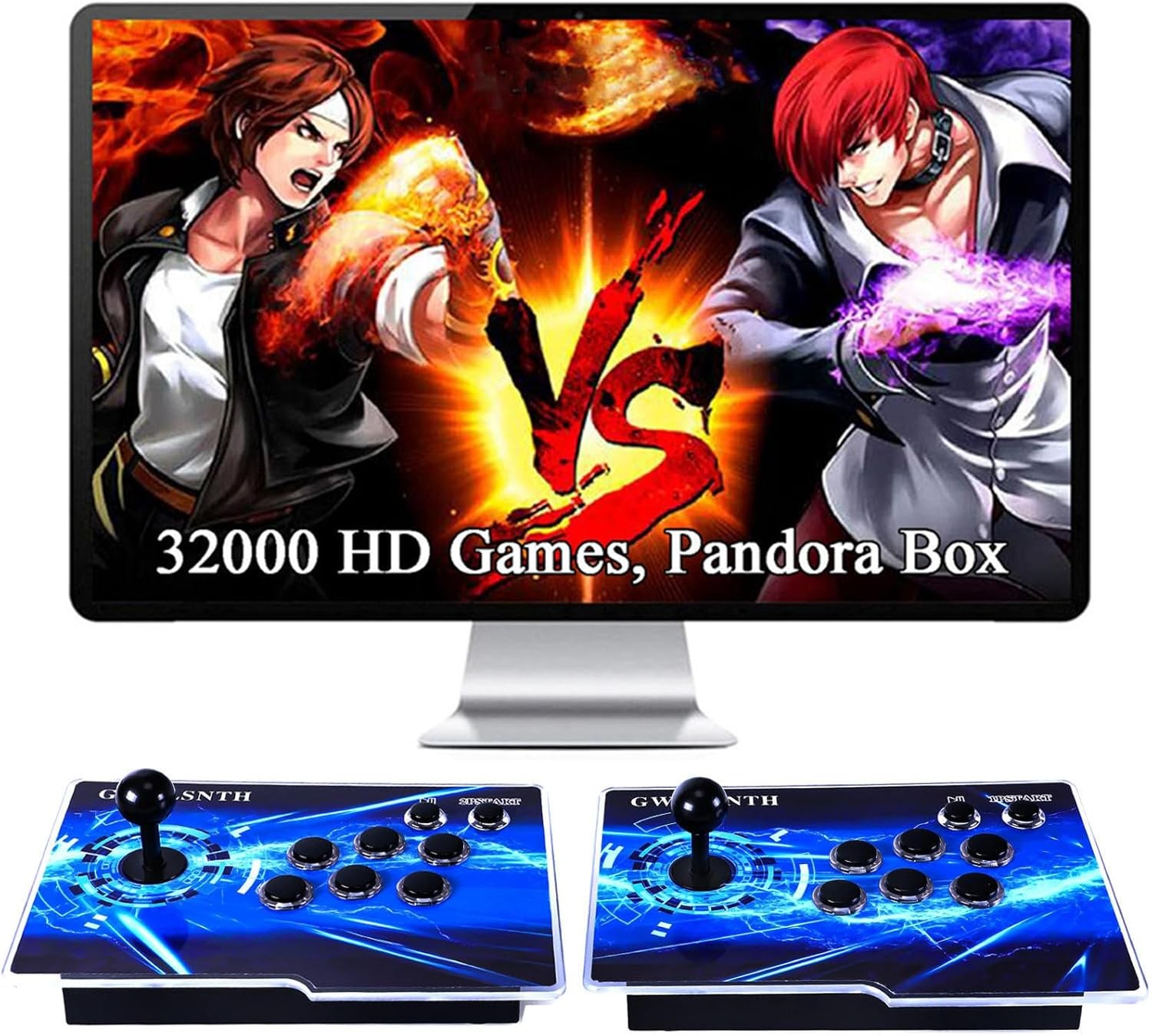 32000 Games Retro Arcade Console 720P HDMI w/ Dual Joysticks 1-4 Player 32000 Games Retro Arcade Console 720P HDMI w/ Dual Joysticks 1-4 Player