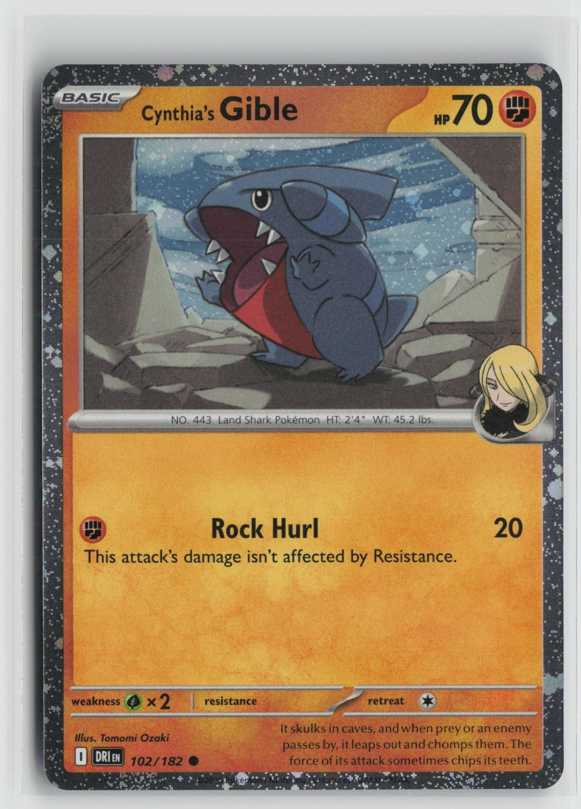 Cynthia\'s Gible (Cosmos Holo) Common Holo MCAP 102/182 NM