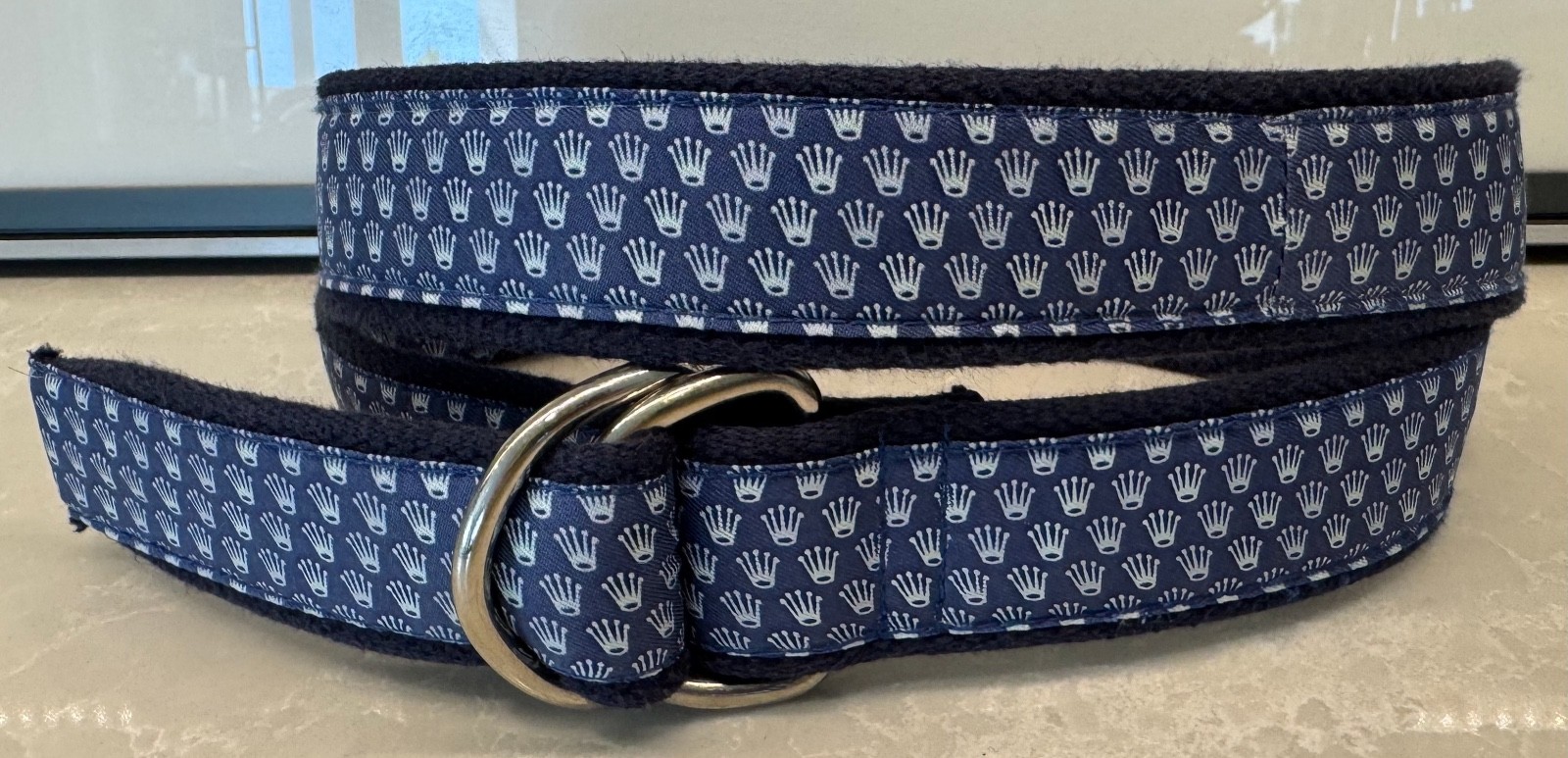 Rolex Crown Print - Vineyard Vines Ring Belt - Men\'s Large (36-38\
