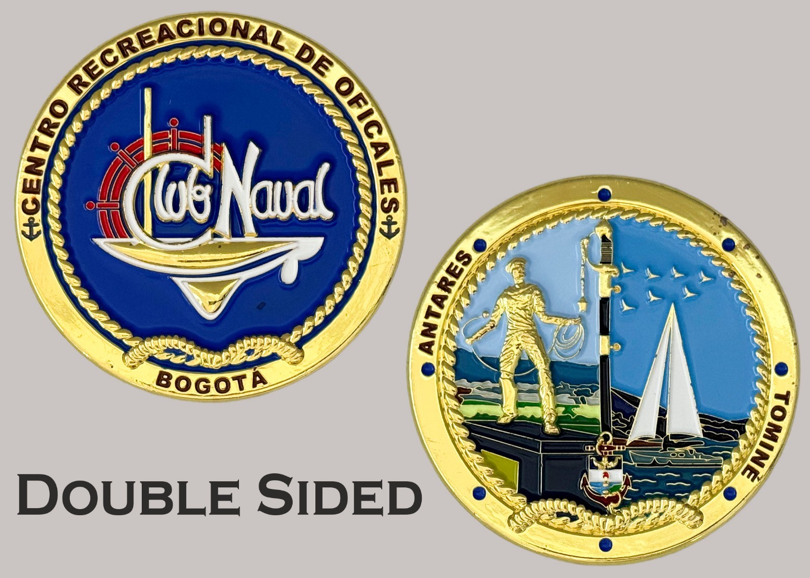 Club Naval Bogota Antares Tomine Recreation Center Challenge Coin  J#40