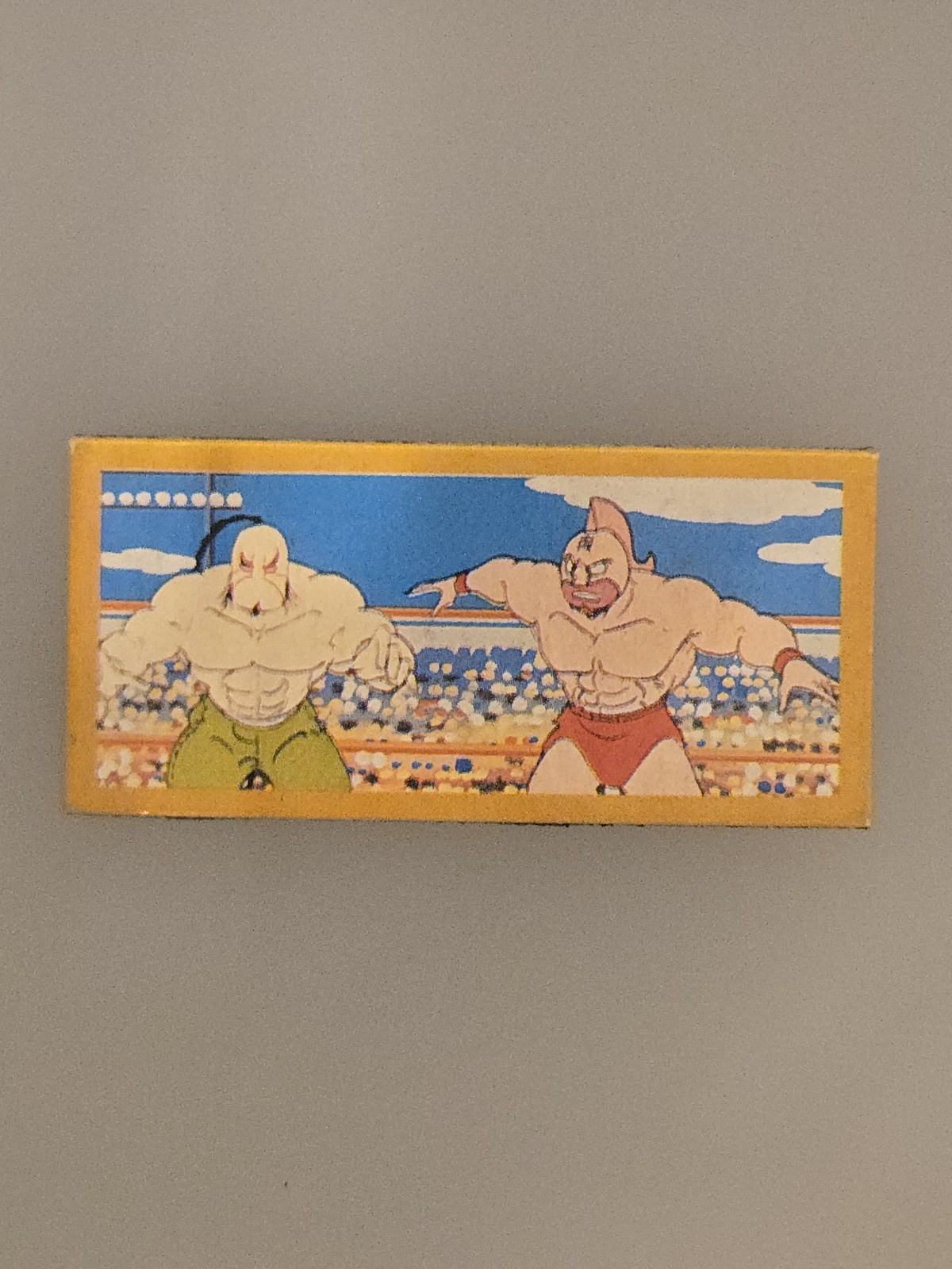 1980s Kinnikuman Muscle Arena Match Two Wrestlers Japanese Fridge Magnet 1980s Kinnikuman Muscle Arena Match Two Wrestlers Japanese Fridge Magnet