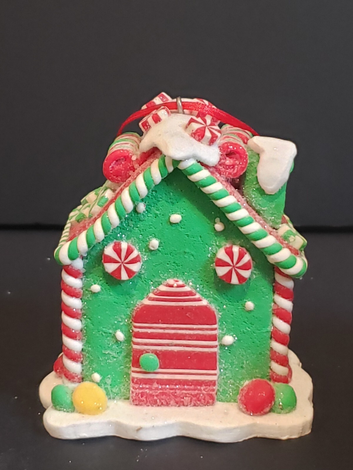 Retro Inspired Gingerbread Putz Style House Decorated with Candy Retro Inspired Gingerbread Putz Style House Decorated with Candy