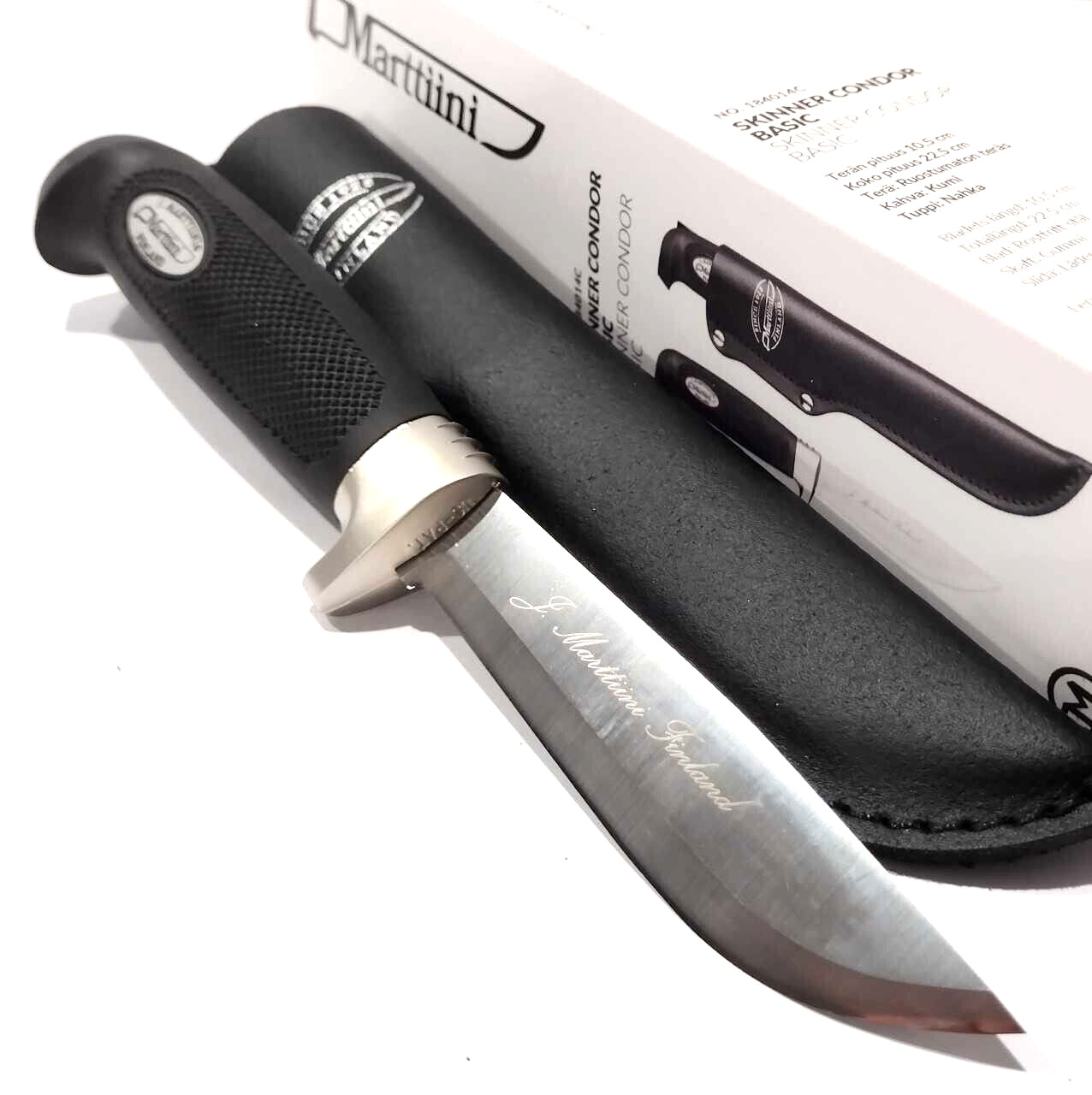 Marttiini Finland Skinner Condor Basic Hunting Fishing Knife + Leather Sheath Marttiini Finland Skinner Condor Basic Hunting Fishing Knife + Leather Sheath