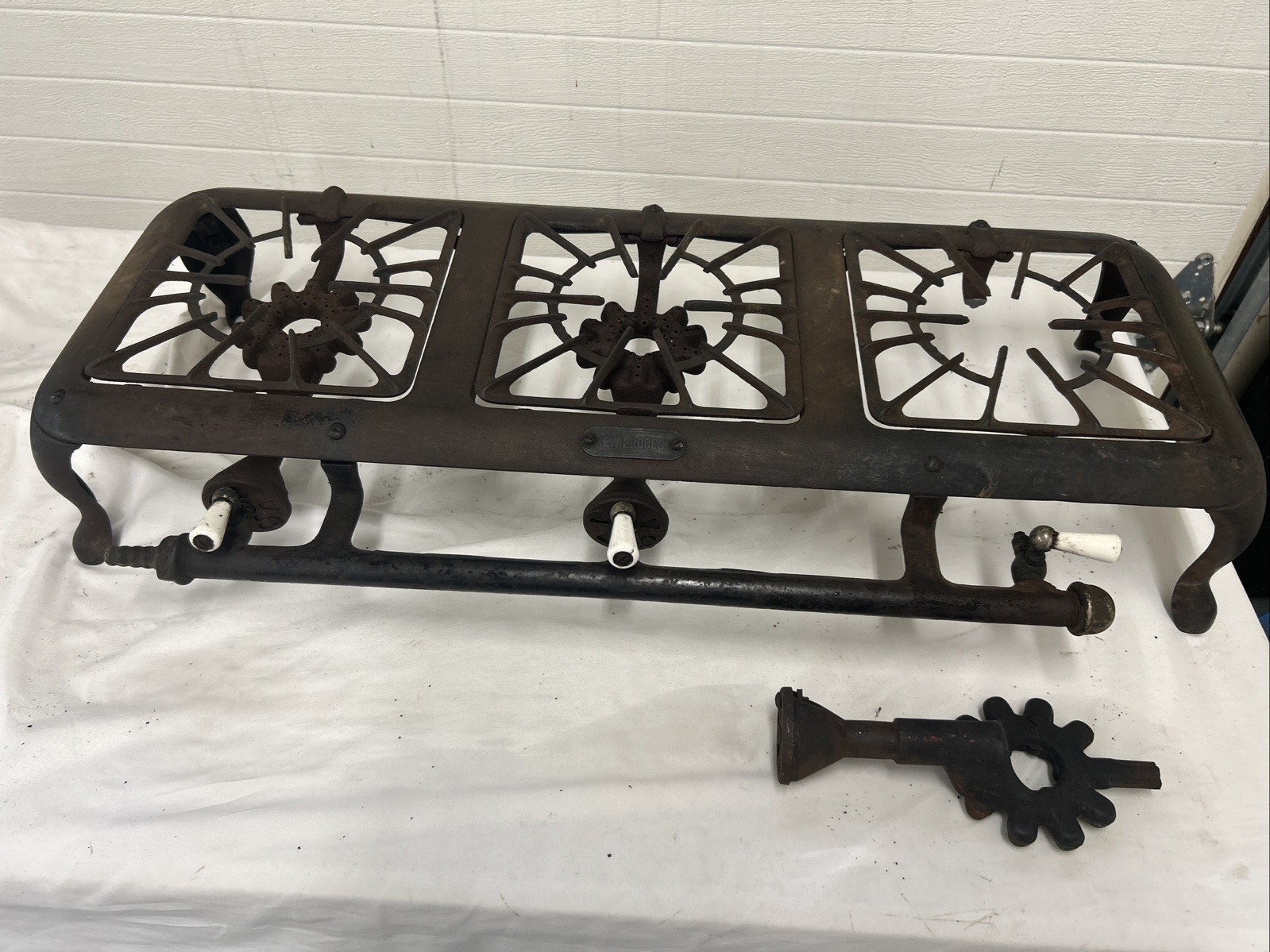 American Stove New Process 3 Burner Cast Iron Stove Parts Only Read Description