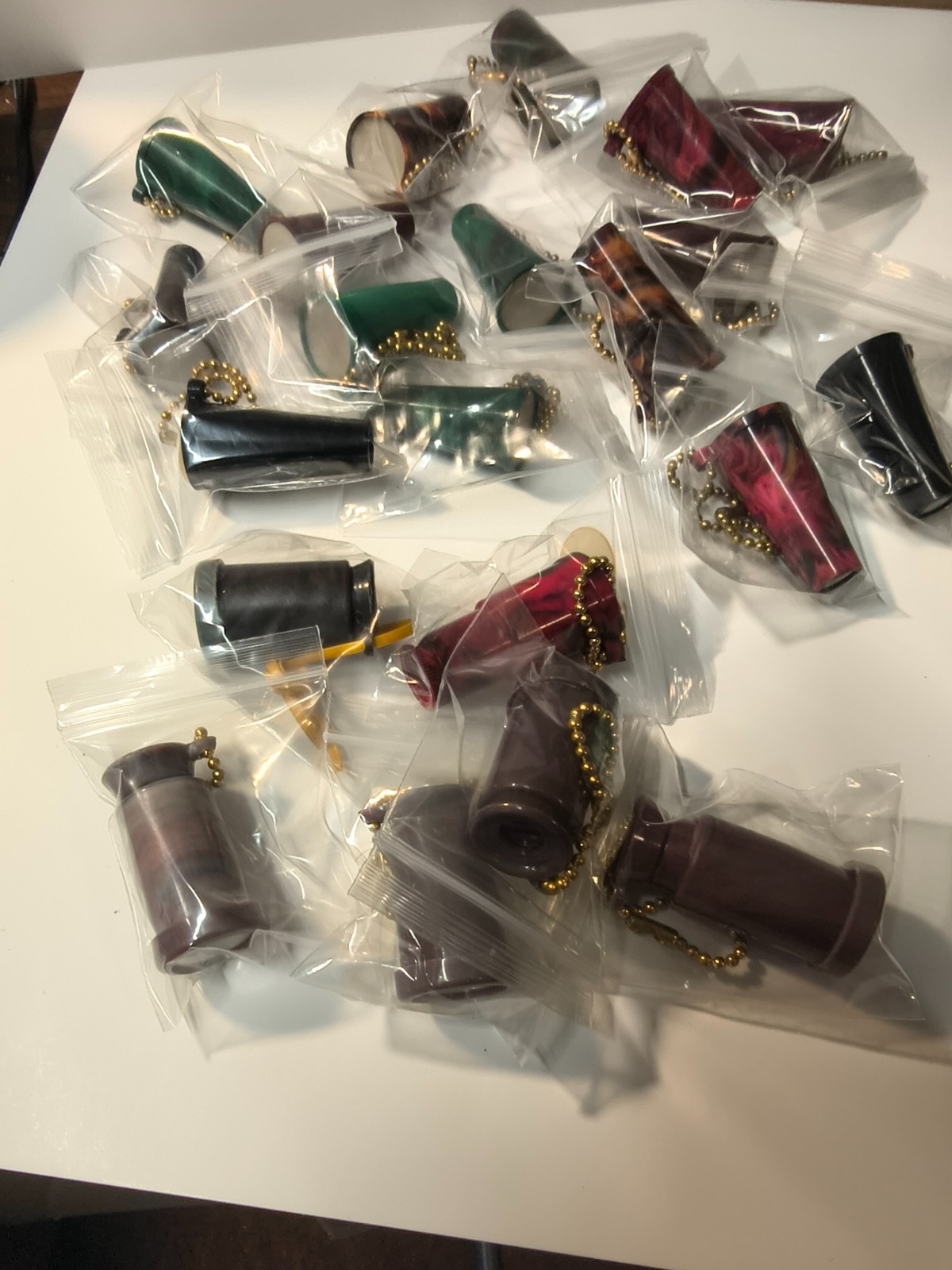 Lot of 21 NOS Vintage Peep Show Viewer Keychain Nude Adult Novelty Risque