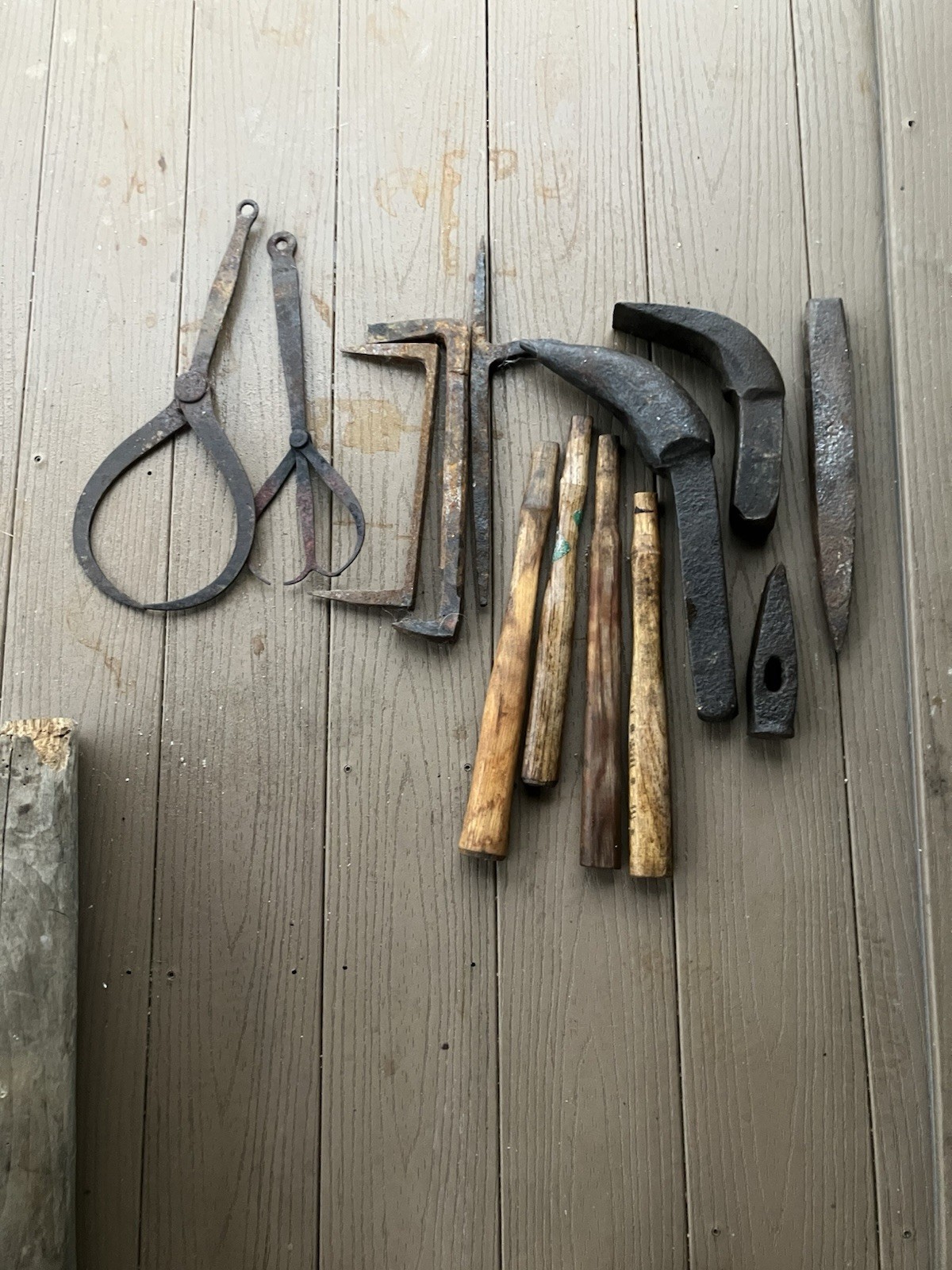 Lot  Vintage Antique Blacksmith Tools
