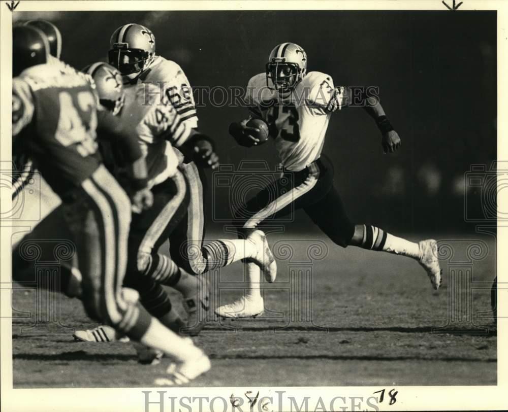1979 Press Photo Football-Mike Strachan of the New Orleans Saints - nox53627