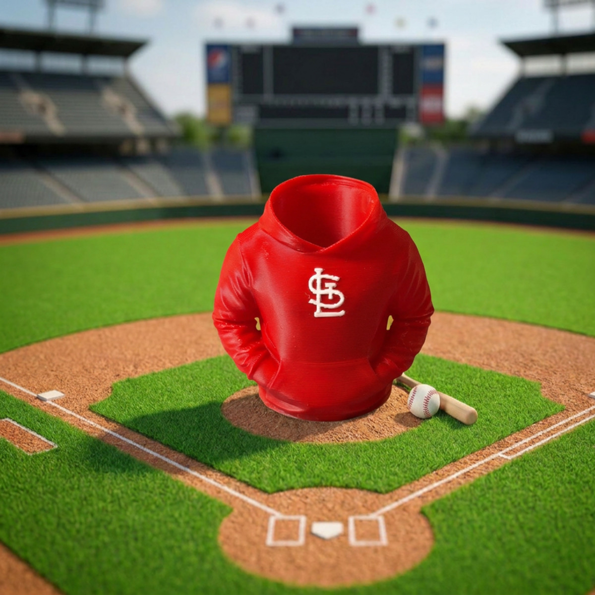 St. Louis Cardinals Baseball Sweatshirt Pen Holder