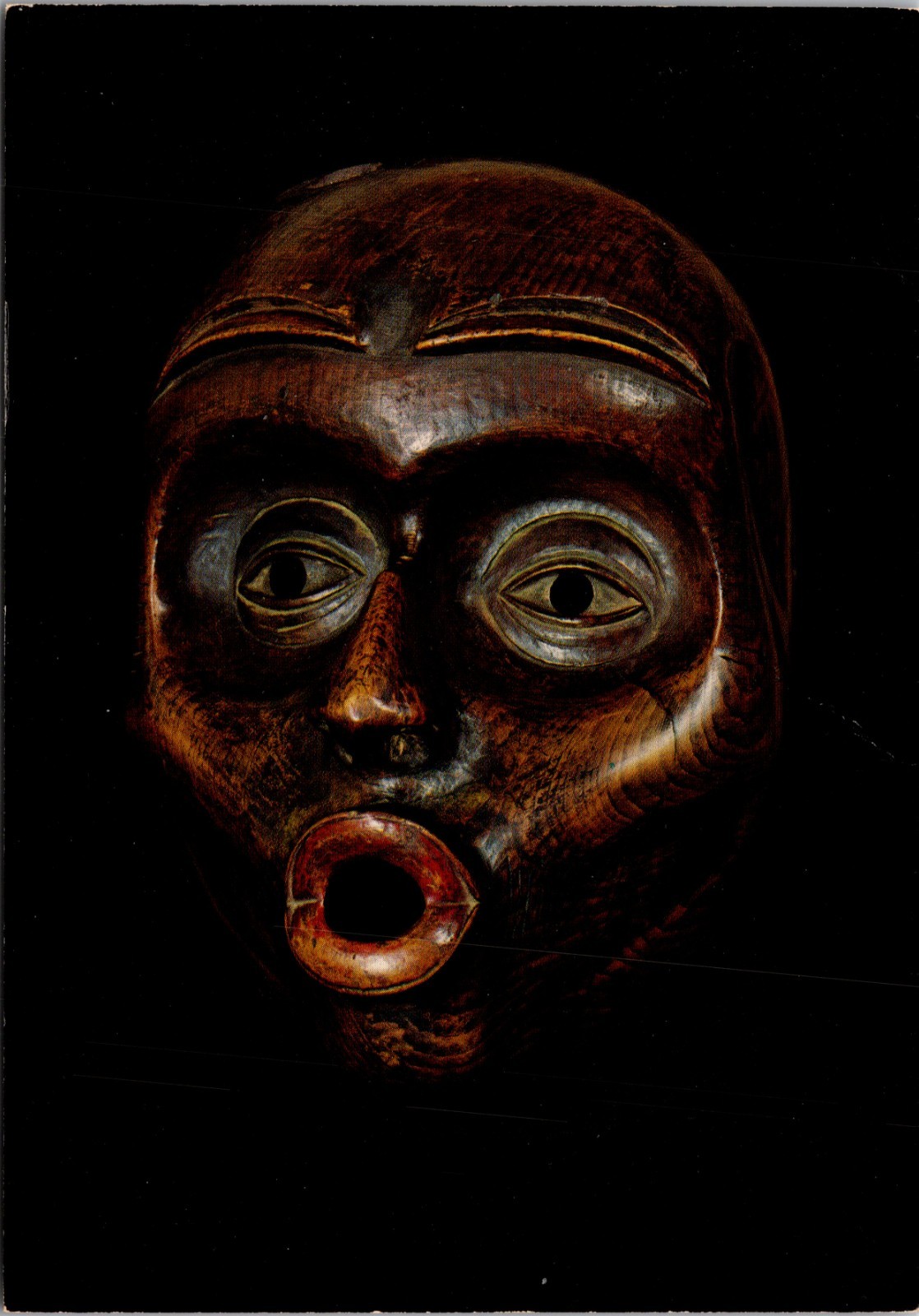 First Peoples  Kwagiutl Tsonoqua Mask UNP Continental Postcard A18