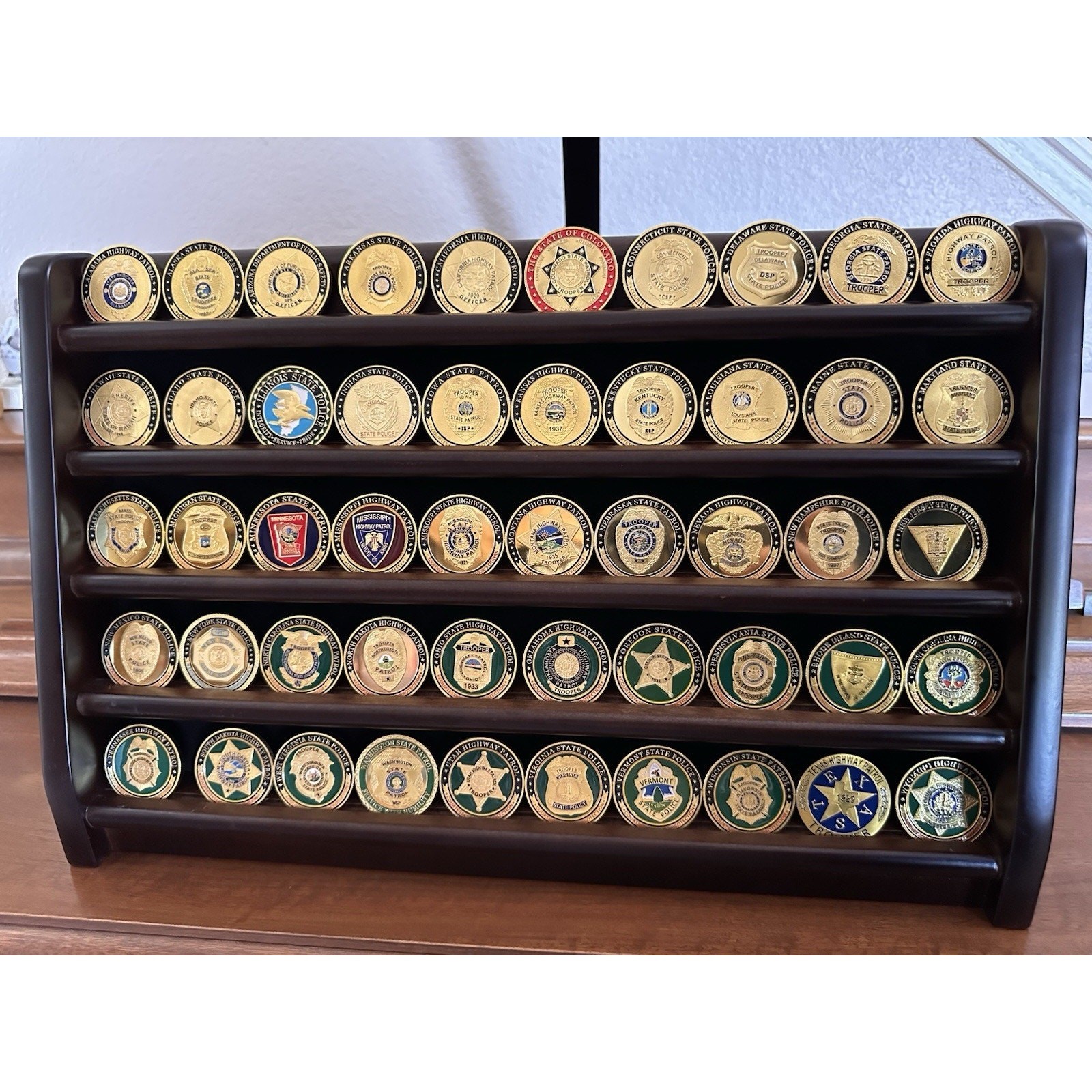 Lot Of 50 States Police Departments Challenge Coins. Great Gift. New Fast Ship
