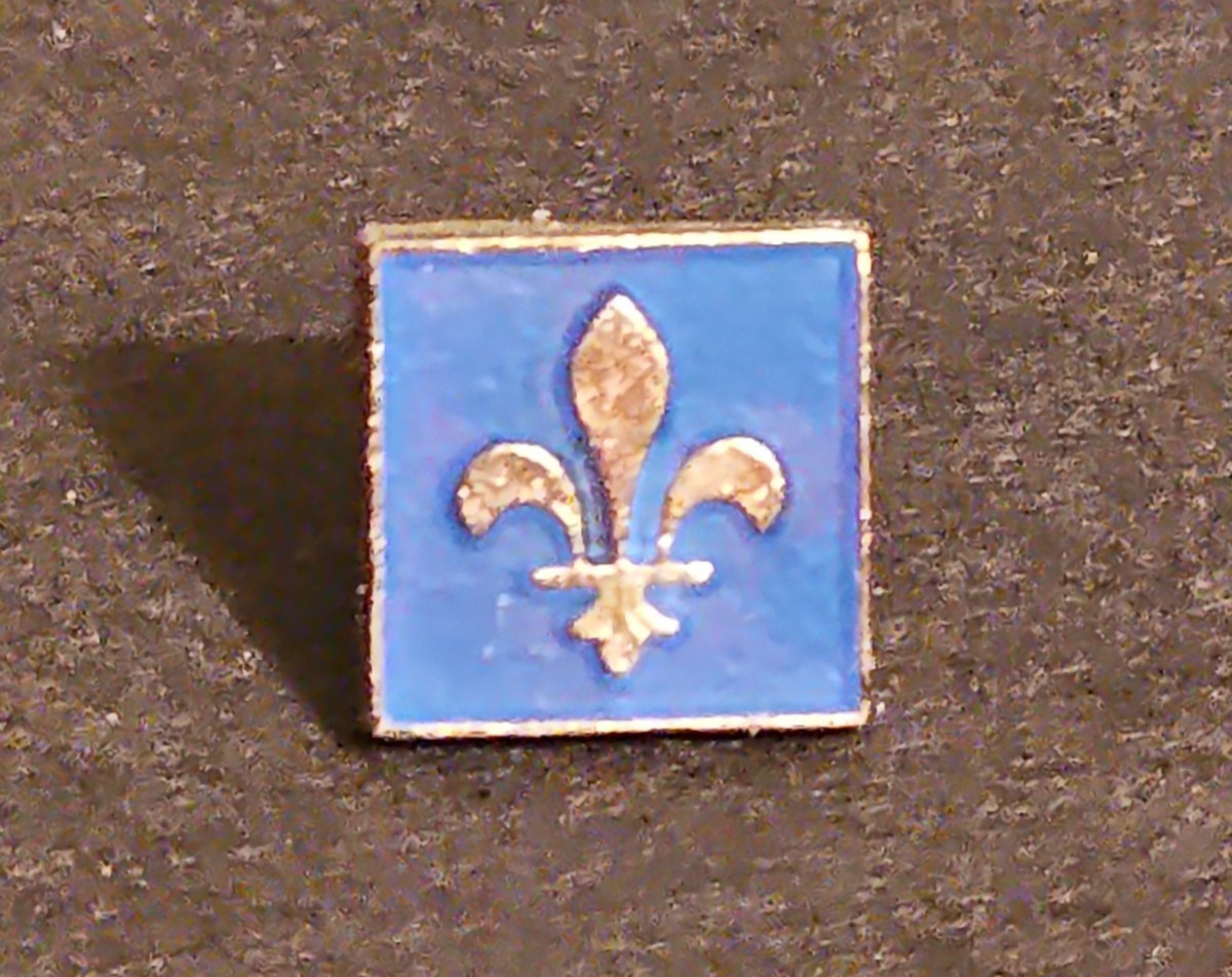 Boy Scout - Fleur De Lis Blue Enamel Pin - 1/2\