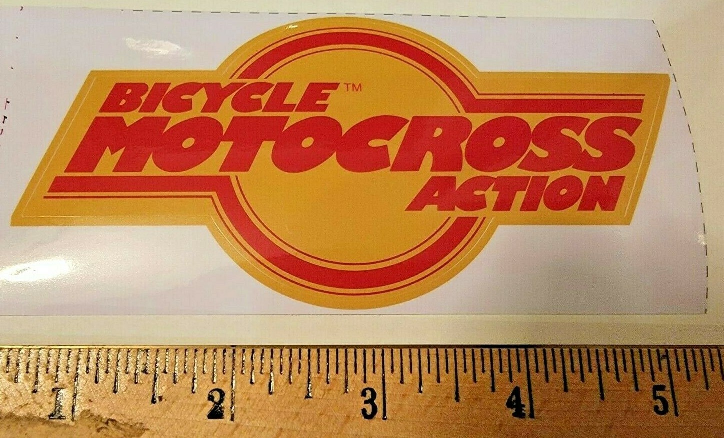 BICYCLE MOTOCROSS ACTION MAGAZINE STICKER BMX ACTION