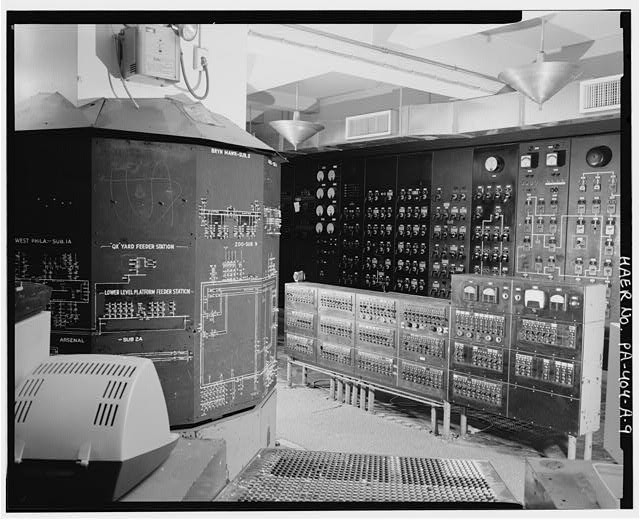 Secondary Supervisory Board Control Room 1900s Industrial Electrical Panel