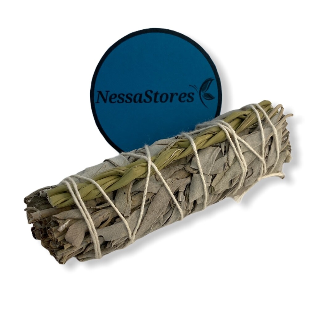 NESSASTORES - White Sage + Sweetgrass Smudge Incense 4\