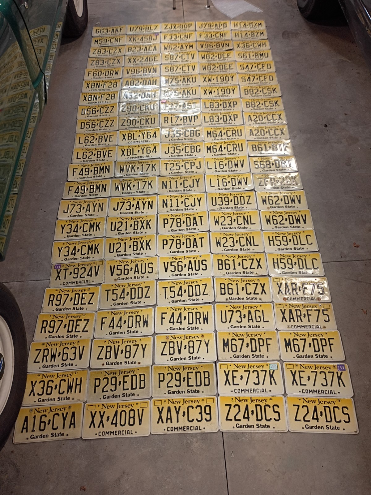 BULK LICENSE PLATE LOT OF 110 New Jersey PLATES 
