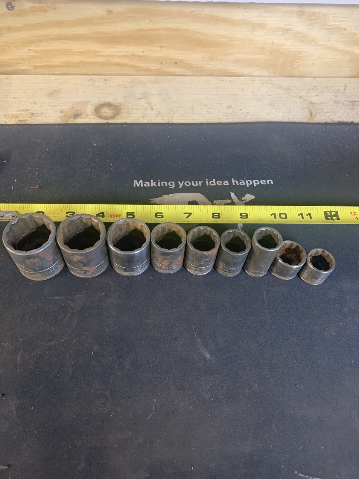 Vintage Craftsman Sockets - Circle H  1/2