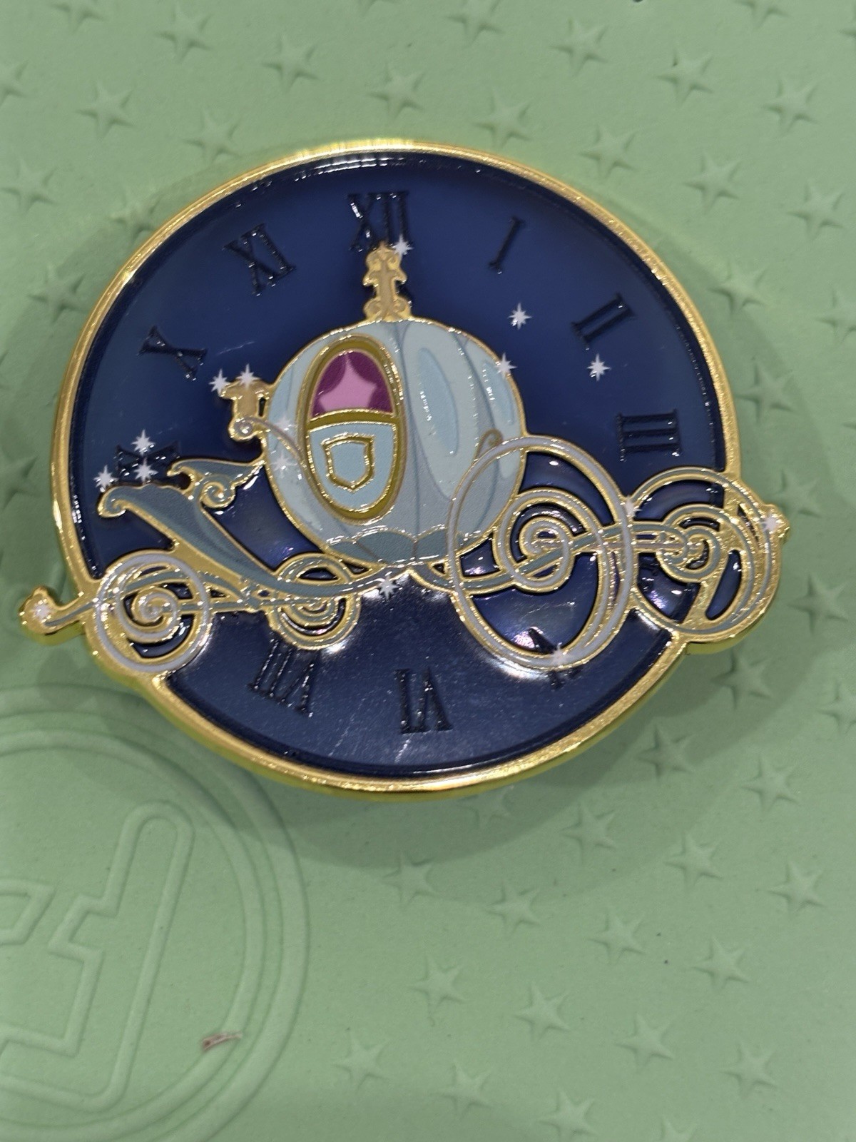 Cinderella  Carriage Coach Clock Layered Enamel Pin Box Lunch Disney Pin