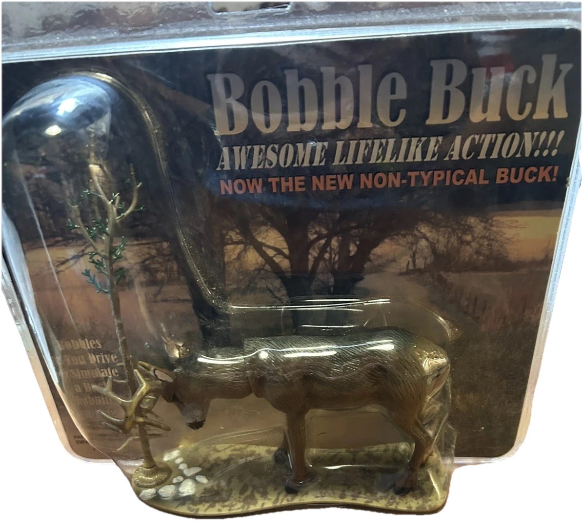 VTG Bobble Buck Deer Bobble Head Scratching Tree Lifelike Action BB-912 Sealed