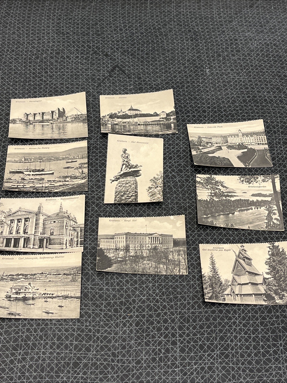 Lot 10 1920s Church Kristiania (Oslo) Norway Antique Mini Postcards 2.5x3.5” Vtg Lot 10 1920s Church Kristiania (Oslo) Norway Antique Mini Postcards 2.5x3.5” Vtg