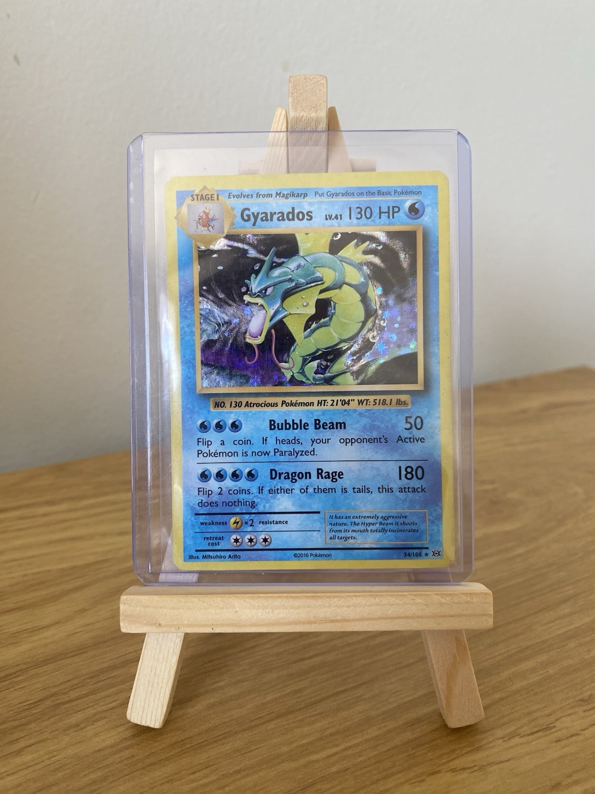 Pokémon Company Gyarados 34/108 XY Evolutions Holo Rare English  2016 HP