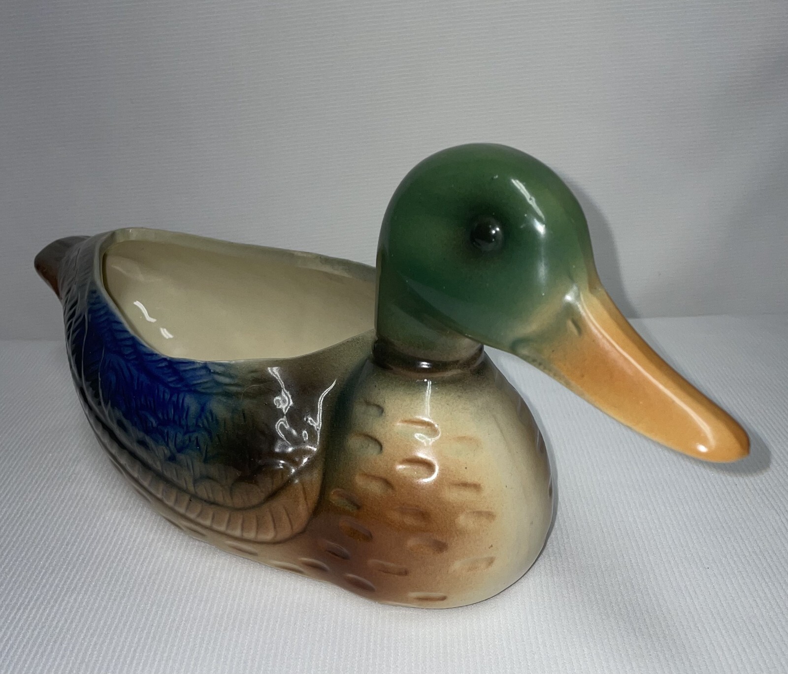 Vintage Mallard Duck Planter Ungemach #442 USA