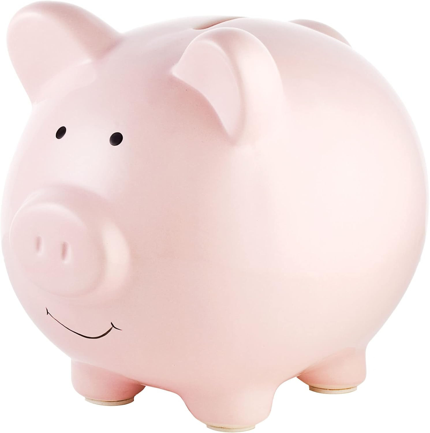 Pearhead Large Ceramic Piggy Bank, Ideal for Boys and Girls, Kids Money and Coin