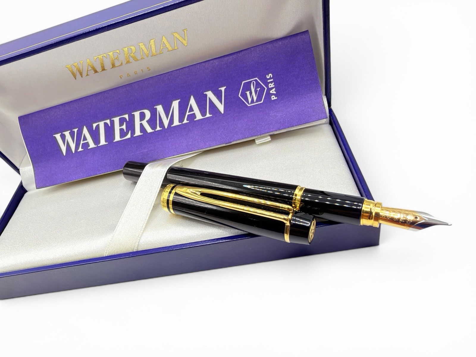 NOS 1993 WATERMAN LE MAN 200 Fountain Pen- Limited 100 Years Allianz- 18k M Nib