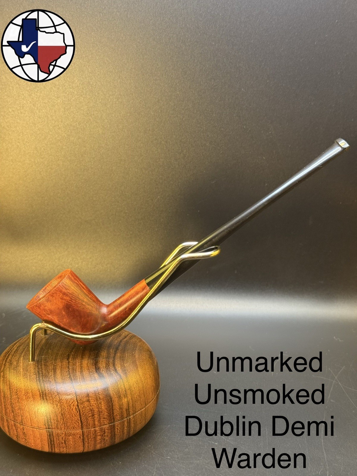 Unmarked Unsmoked Dublin Demi Warden Tobacco Pipe