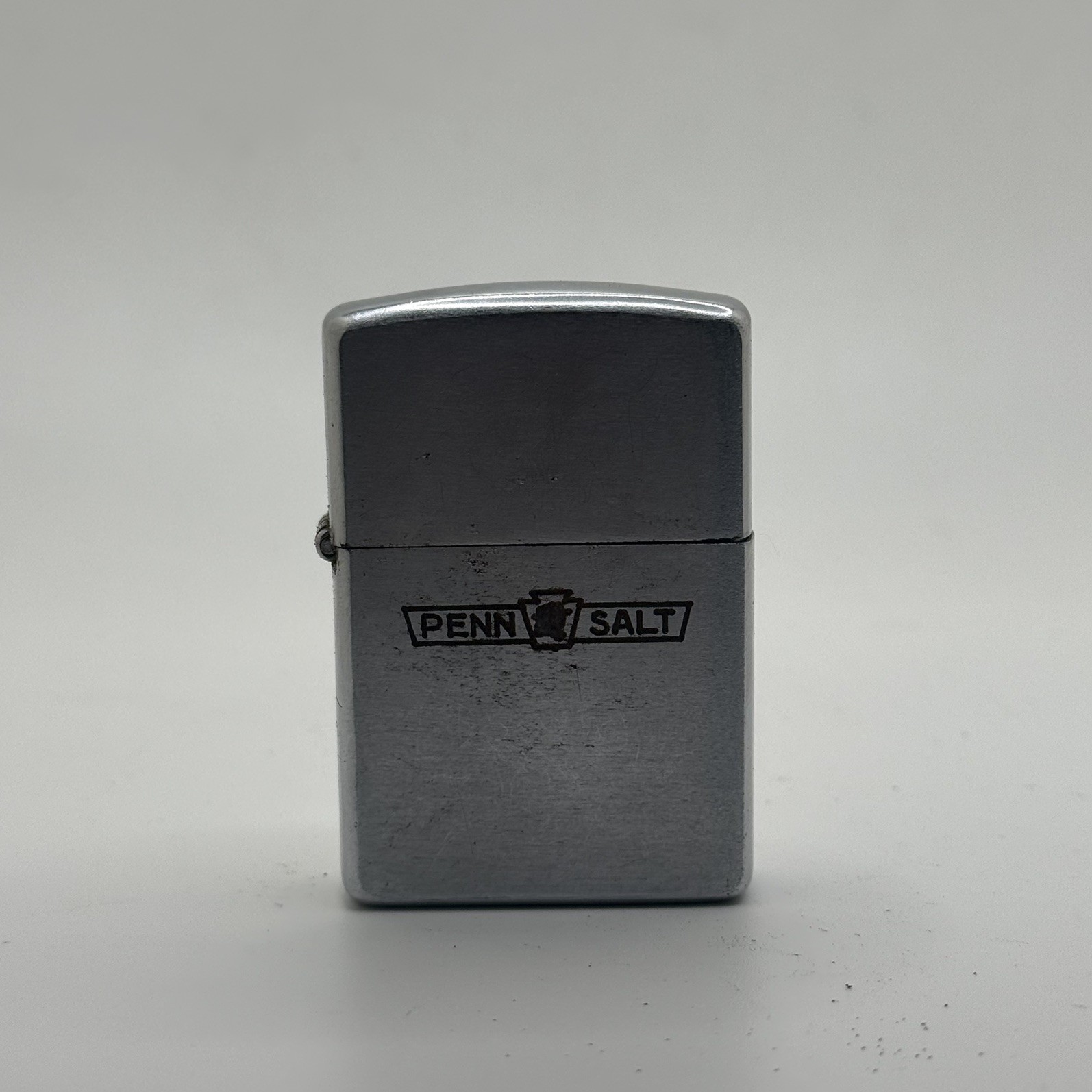 1940\'s 2032695 Patent 5 Barrel Hinge Zippo Lighter Penn Salt Advertising 